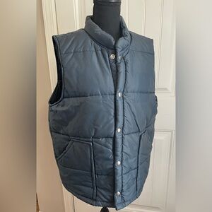 Vintage 70's 80’s Swingster Puffer Vest Mens Large Navy Blue USA